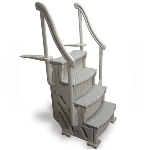 Confer Plastics Ccx-Ag 4-Step Above-Ground Curve Stairs 1
