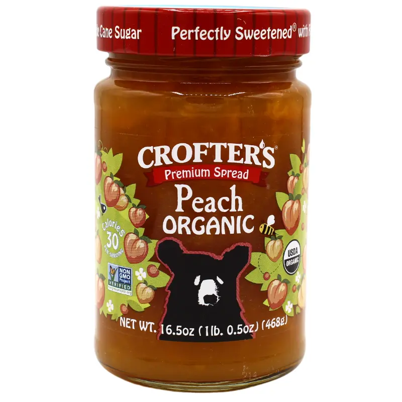 Crofter’S Organic Peach Spread – Sun-Ripened Flavor, 16.5 Oz 1