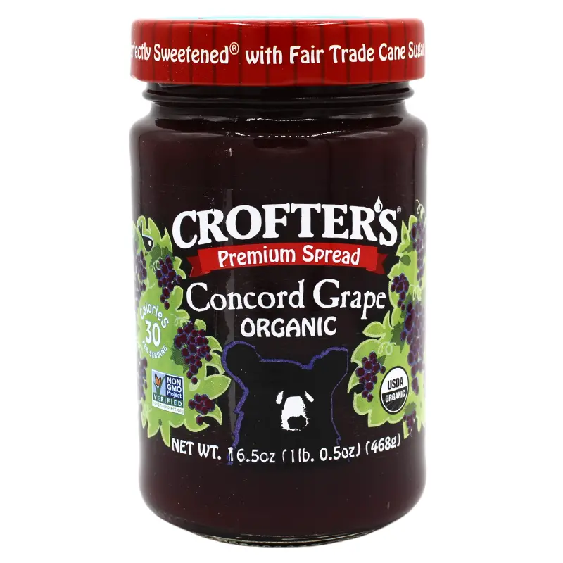 Crofter’S Organic Premium Concord Grape Spread – Bold & Traditional, 16.5 Oz 1