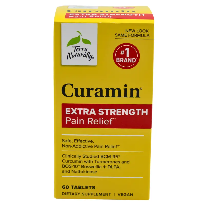 Curamin Extra-Strength Pain Relief Tablets – 60 Count (Terry Naturally) 1