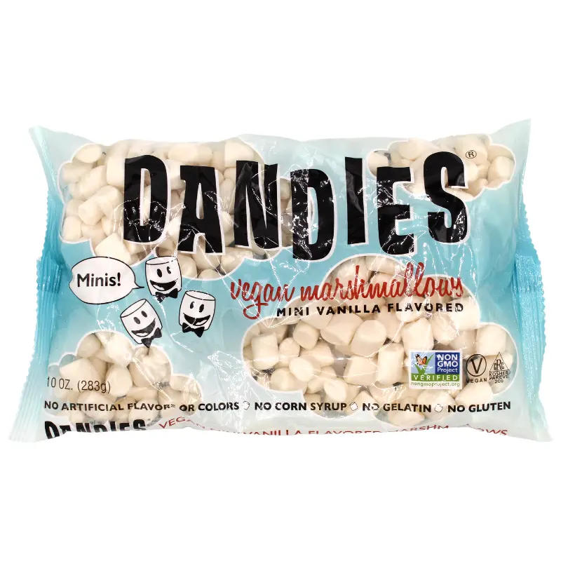 Dandies Mini Vegan Marshmallows – Vanilla Flavor (10 Oz) 1