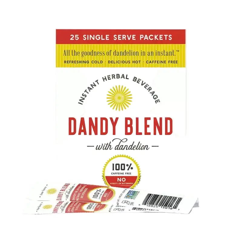 Dandy Blend Instant Herbal Tea Sachets – 25 Count Box 1
