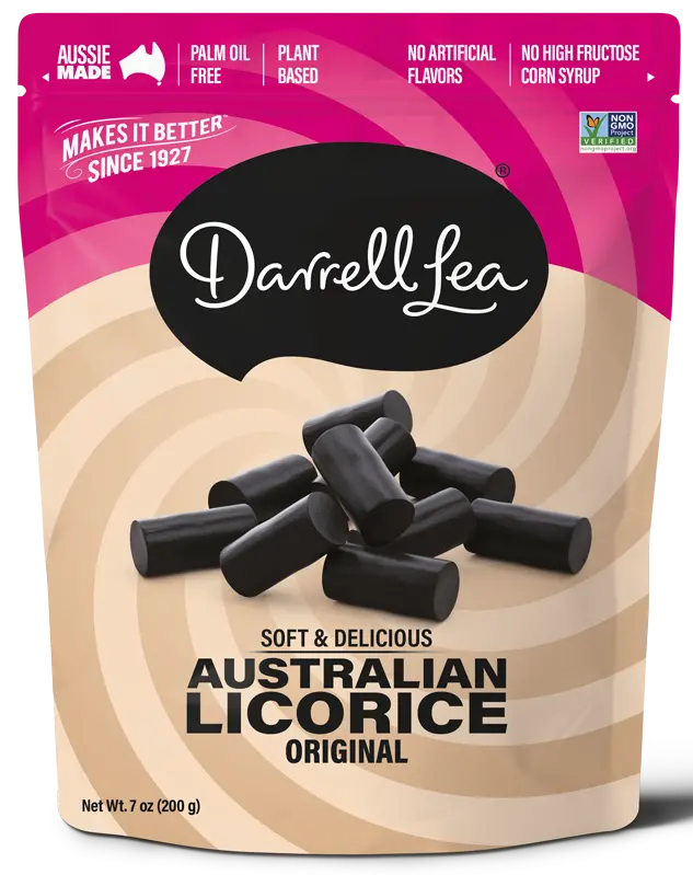 Darrell Lea Black Licorice Twists – 7 Oz Bag 1