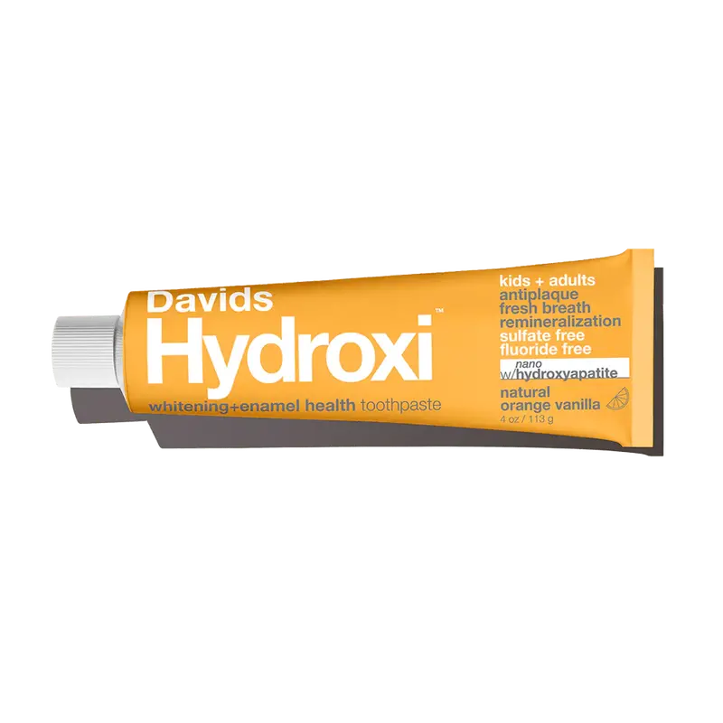 Davids Hydroxi™ Nano Hydroxyapatite Toothpaste – Orange Vanilla Whitening & Enamel Support, 4 Oz 1