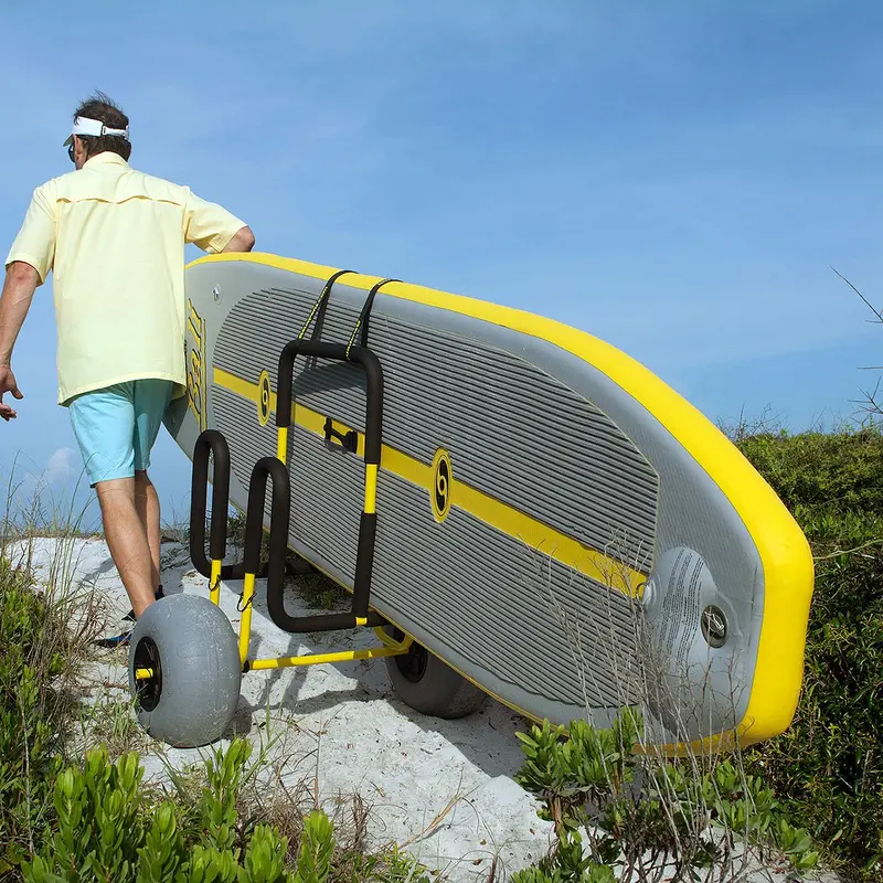 Double Sup Beach Cart With Balloon Wheels – Sand-Friendly Transport 1