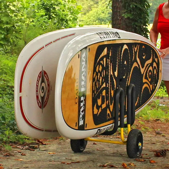 Double Sup Carrier Cart – All-Terrain Paddleboard Transport 1