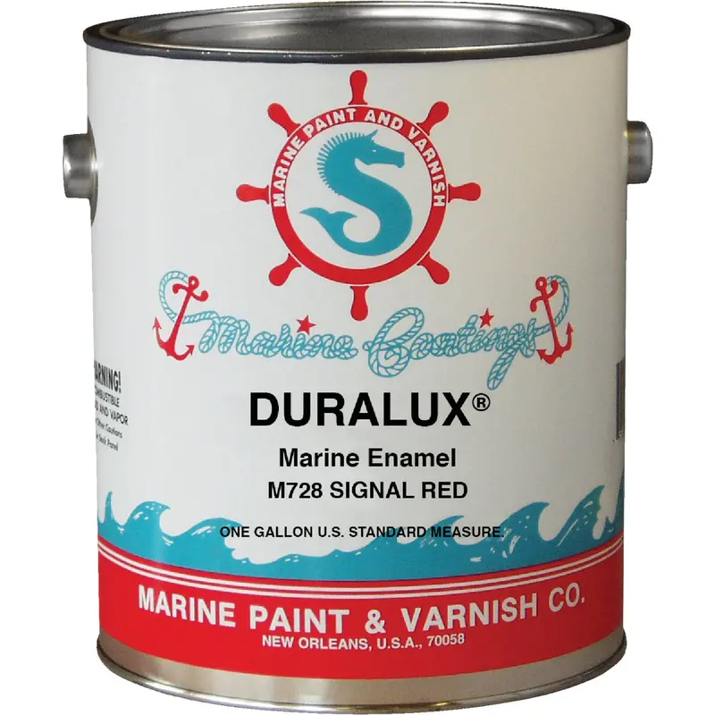Duralux Signal Red Gloss Marine Enamel Paint – 1-Gallon Can 1