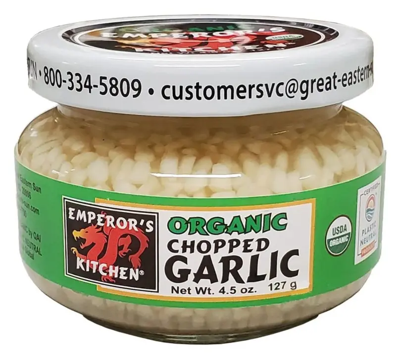 Emperor’S Kitchen Organic Chopped Garlic – Ready-To-Use Culinary Ingredient, 4.5 Oz (Tpr) 1