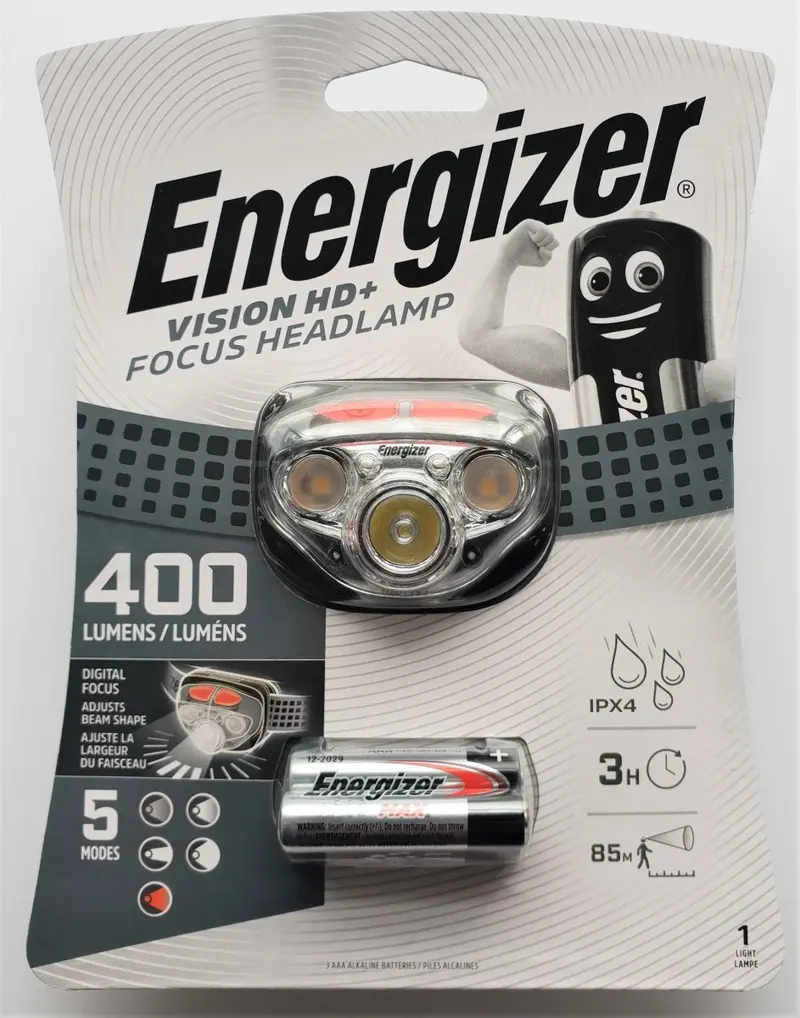 Energizer Vision Hd+ Headlamp – 400-Lumen Adjustable Focus 1
