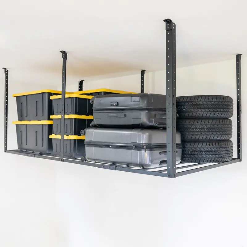 Faber Overhead Garage Shelving Unit (4' X 8') – Open Box, 700 Lb Capacity 1