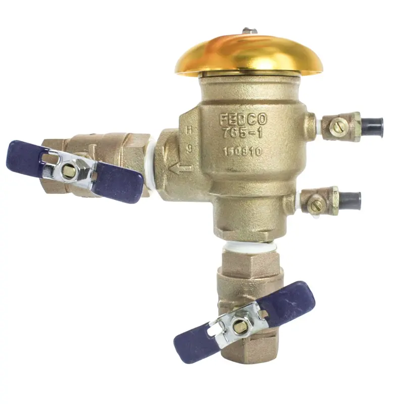 Febco 765 1-Inch Pressure Vacuum Breaker Featuring Ball Valve 1
