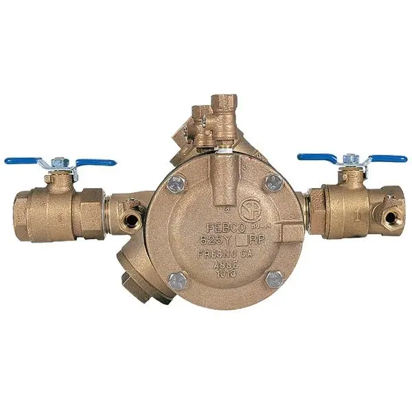 Febco 825Y 2" Reduced Pressure Zone (Rpz) Backflow Preventer With Ball Valves 1