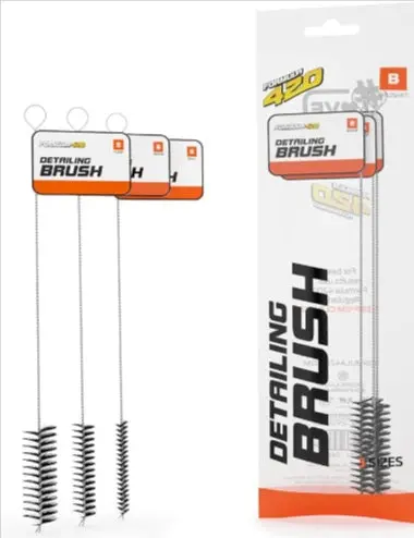Formula 420 3-Piece Detailing Brush Set – Precision Cleaning Tools For Delicate Surfaces 1