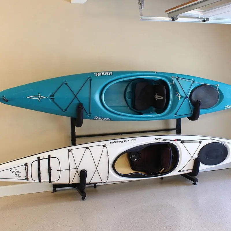Freestanding Indoor-Outdoor Kayak Storage Stand 1