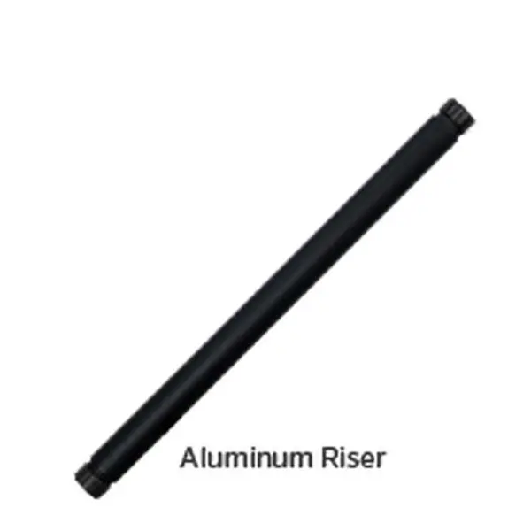 Fx A1Led12Rafb 12-Inch Single-Led Aluminum Riser – Flat Black Coating 1