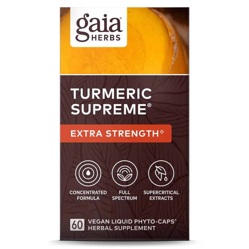 Gaia Herbs Turmeric Supreme Extra Strength Capsules – 60 Count 1