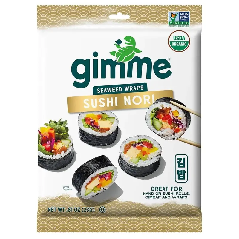 Gimme Organic Sushi Nori Sheets – 0.81 Oz Pack 1