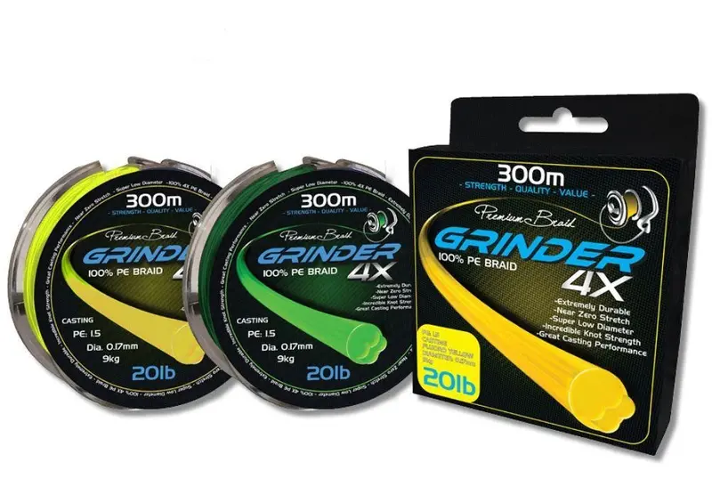 Grinder 4-Strand Braided Fishing Line – 300M Spool 1