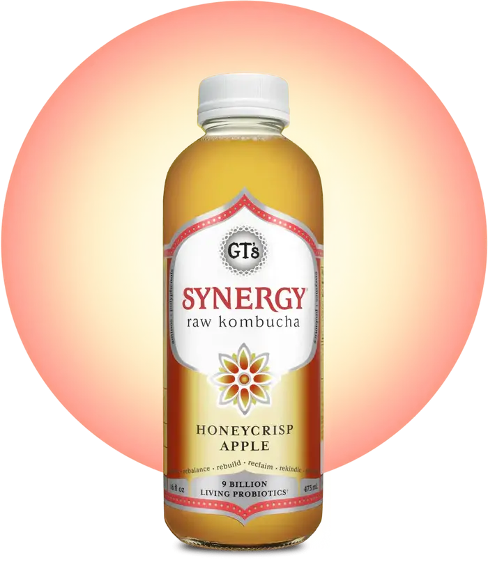 Gt'S Synergy Organic Raw Kombucha - Honeycrisp Apple Flavor (16 Oz) 1