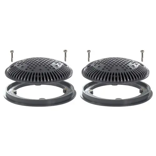 Hayward Wg1030Avdgrpak2 – 8-Inch Round Suction Outlet Kit With Dual-Grip Cover 1