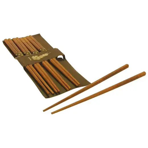 Helen'S Asian Kitchen Silk-Finished Chopsticks – Set Of 5 Pairs 1