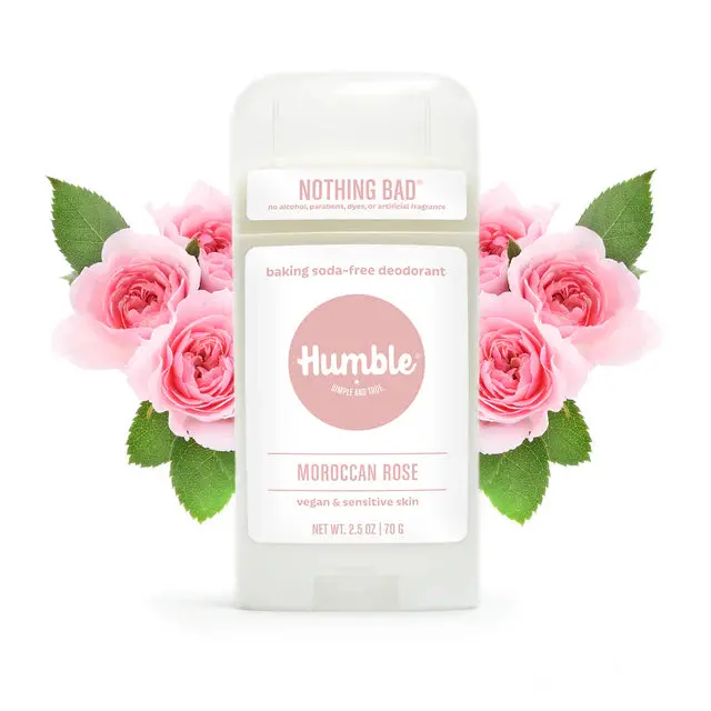 Humble Deodorant – Baking Soda-Free Moroccan Rose, 2.5 Oz 1
