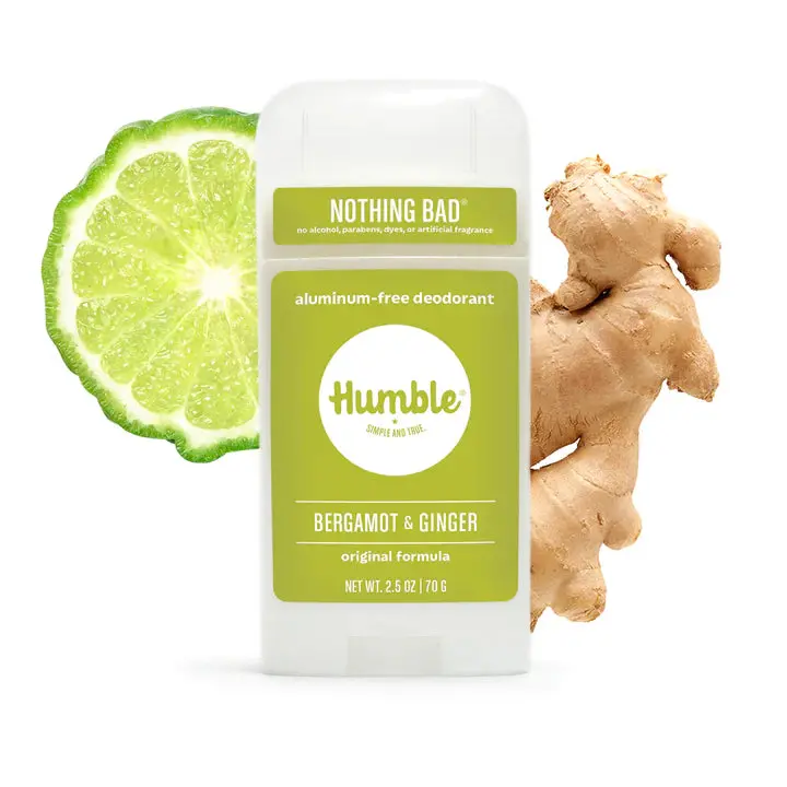Humble Deodorant — Bergamot & Ginger Scent, Aluminum-Free, 2.5 Oz 1
