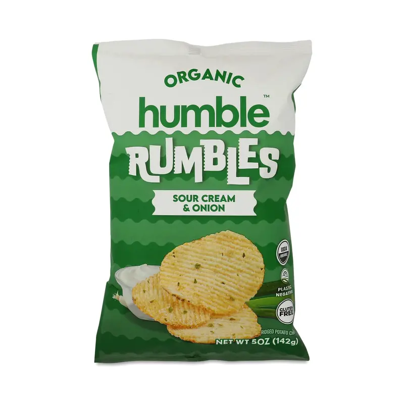 Humble Organic Potato Chips – Sour Cream & Onion Flavor, 5 Oz 1