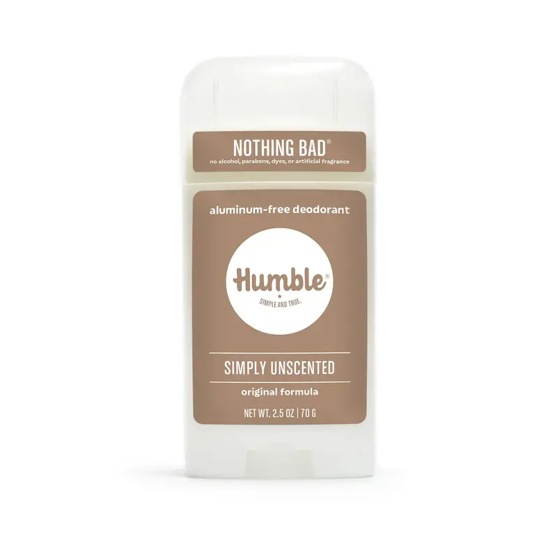 Humble Unscented Natural Deodorant – 2.5 Oz Stick 1