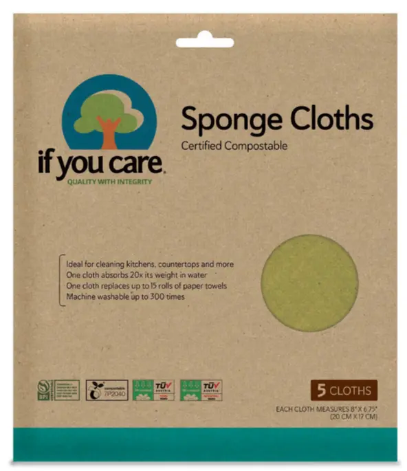 If You Care Reusable Sponge Cloths, 5-Count Pack 1