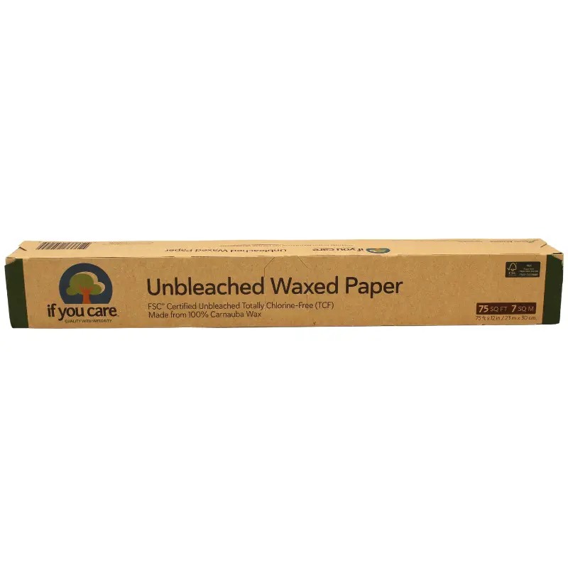 If You Care Unbleached Waxed Paper Roll – 75 Square Feet 1