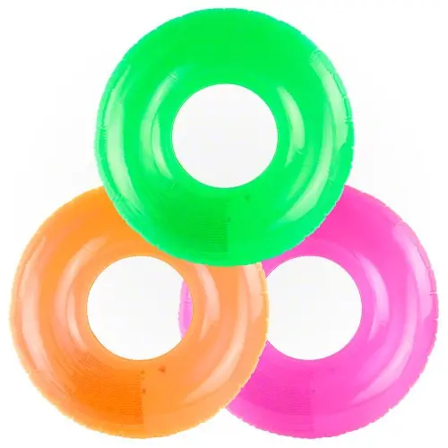 Intex Clear Inflatable Tube – Lightweight Transparent Float Ring 1