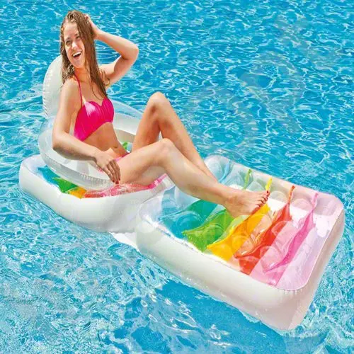 Intex Folding Lounge Chair – Portable Inflatable Poolside Seating 1
