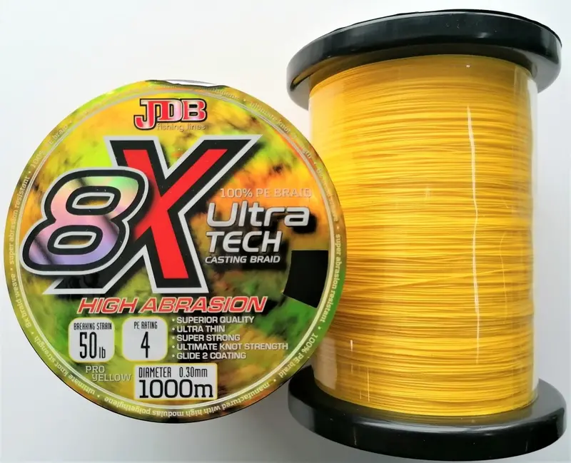 Jdb Ultra-Tech 8X Braided Line – 1000M Spool 2