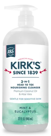 Kirk’S Heat-Activated Foot Cleanser With Mint & Eucalyptus – 32 Oz 1