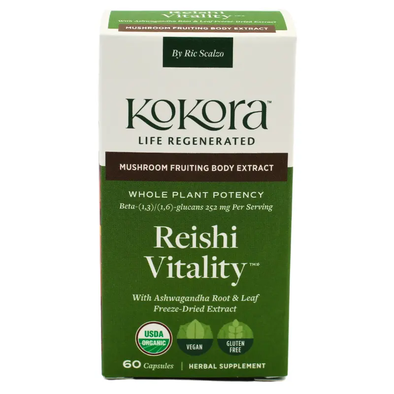 Kokora Organic Reishi Vitality Supplement – 60 Capsules 1