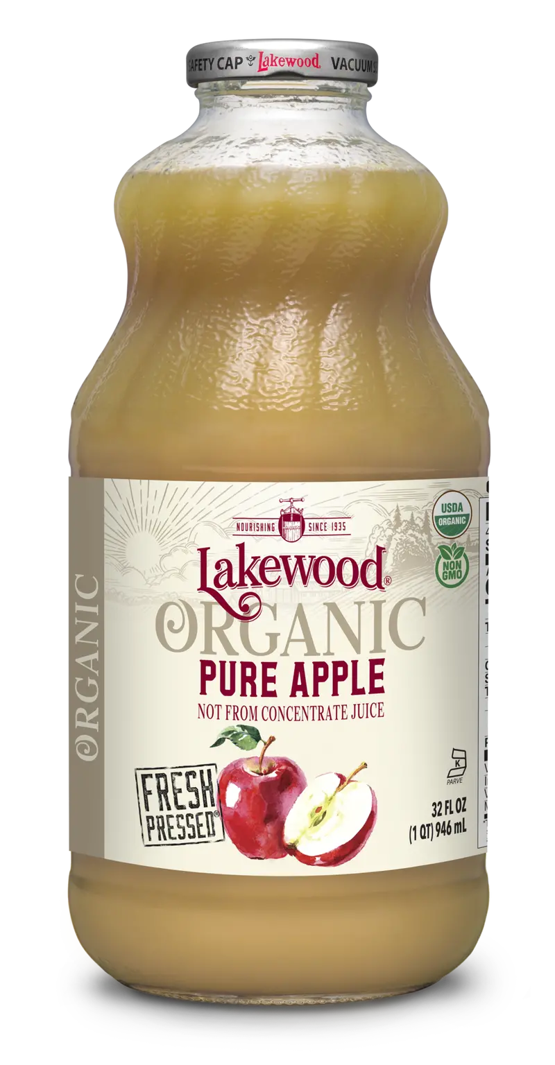 Lakewood Organic Apple Juice – 32 Oz 1