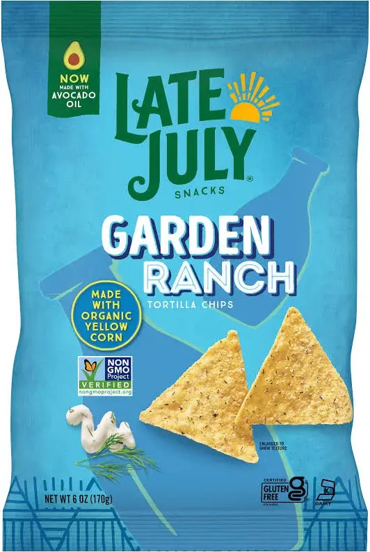 Late July Garden Ranch Tortilla Chips – 6 Oz Bag 1