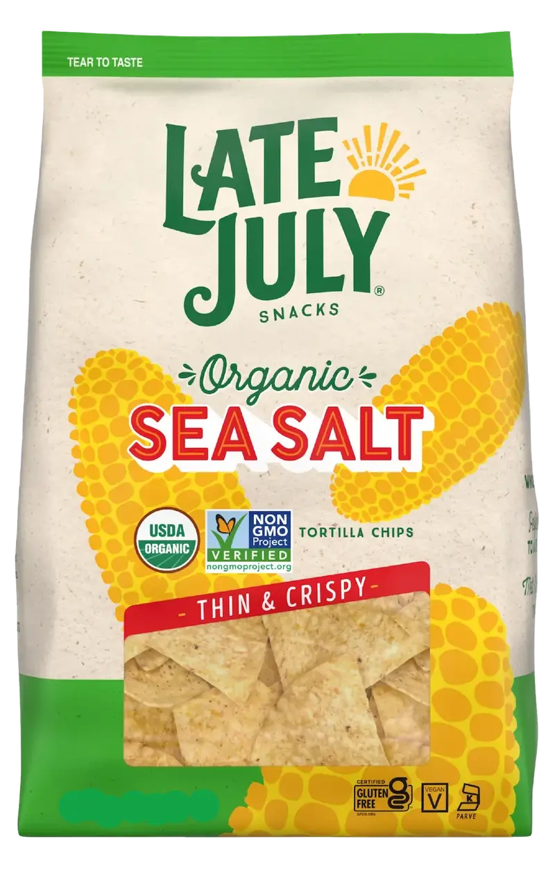Late July Organic Sea Salt Tortilla Chips – 14.75 Oz Bag 1