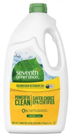 Lemon-Scented Dishwasher Detergent Gel – Seventh Generation, 42 Oz 1