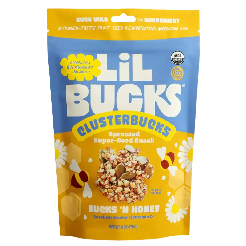 Lil Bucks Organic Buckwheat Clusters With Honey (6 Oz) 1