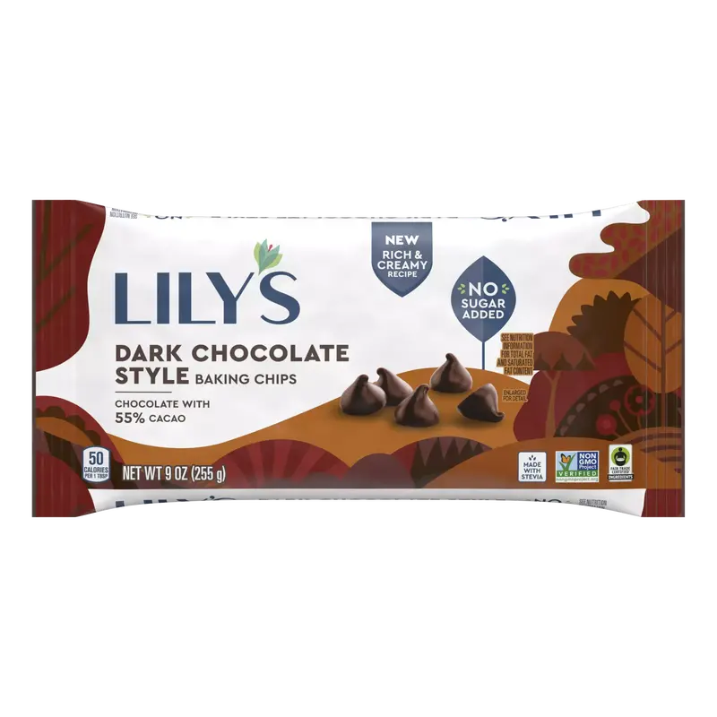 Lily'S Dark Chocolate-Style Baking Chips – 9 Oz 1