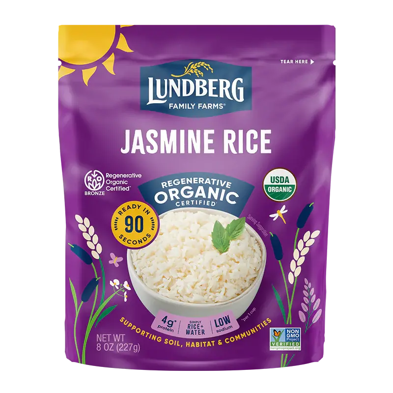 Lundberg Organic Jasmine White Rice — 8 Oz Package 1