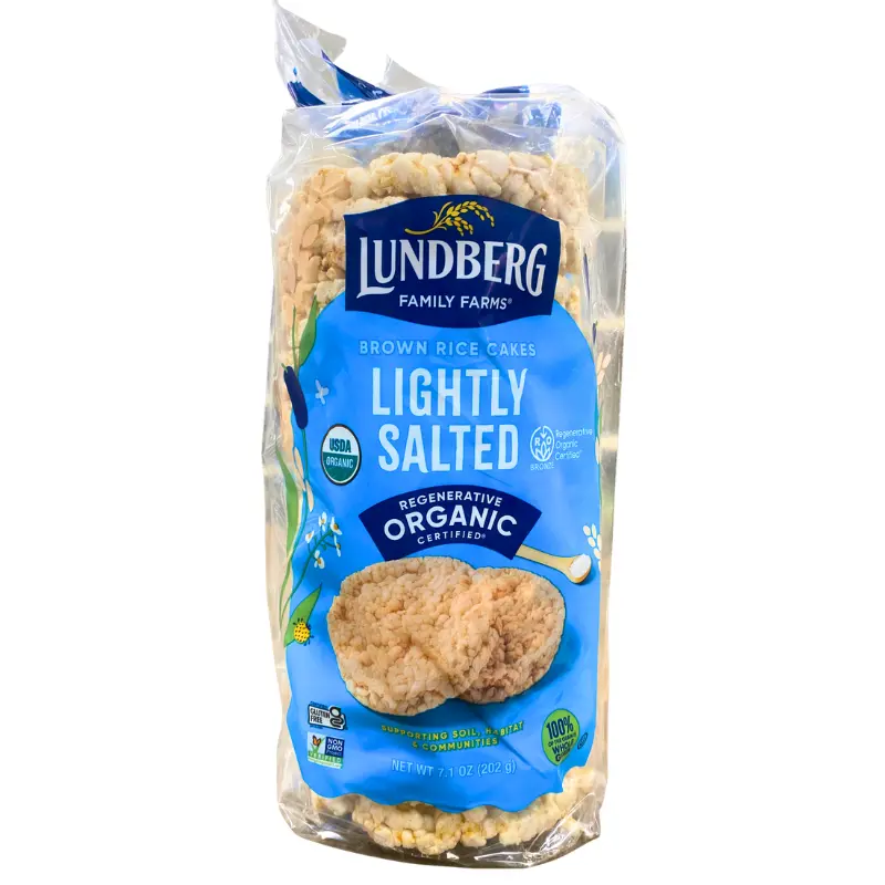 Lundberg Organic Lightly Salted Rice Cakes – 7.1Oz Box 1