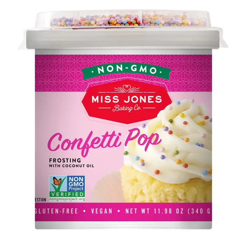 Miss Jones Organic Confetti Pop Frosted Cupcake Mix – 11.98 Oz Box 1