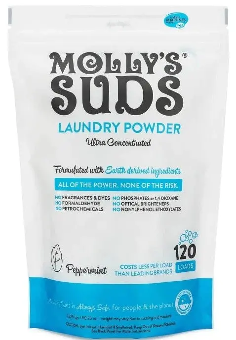 Molly'S Suds Peppermint Laundry Detergent Powder – 120 Loads 1
