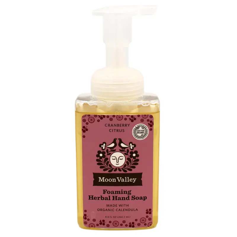 Moon Valley Cranberry Citrus Foaming Hand Soap – 8.8 Fl Oz Organic Formula 1