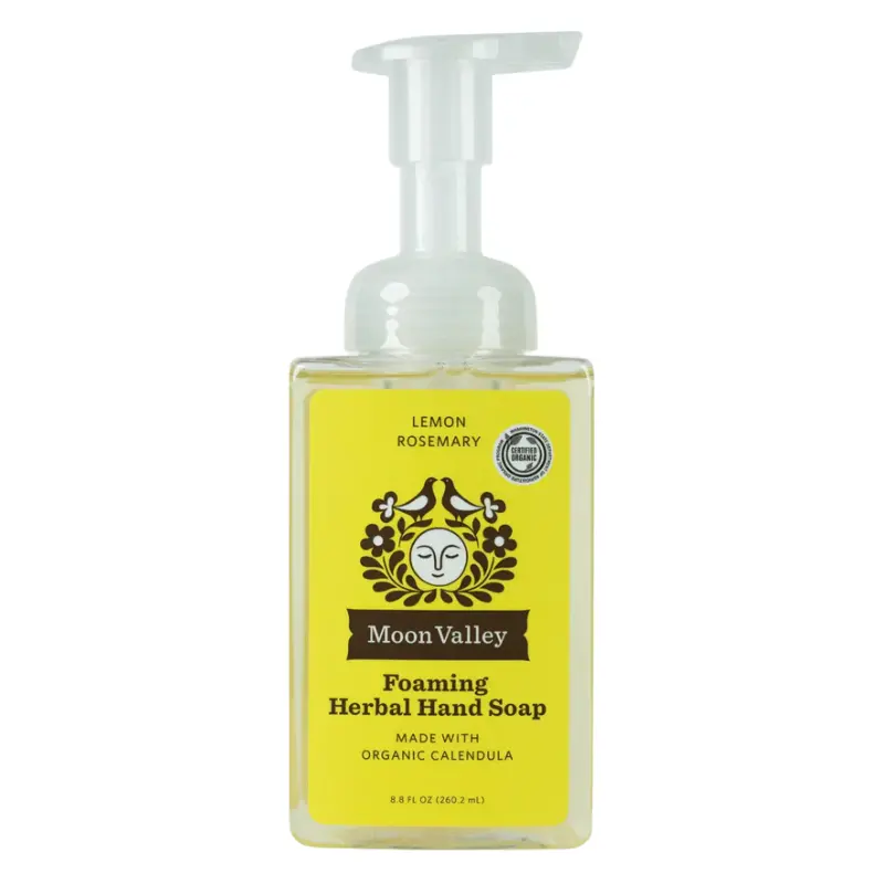Moon Valley Lemon Rosemary Foaming Hand Soap – 8.8 Fl Oz Organic Refreshing Wash 1
