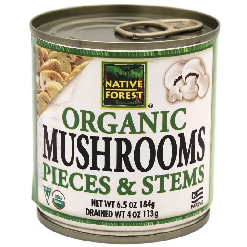 Native Forest Organic Mushroom Stems & Pieces – 4Oz Shelf-Stable Jar 1