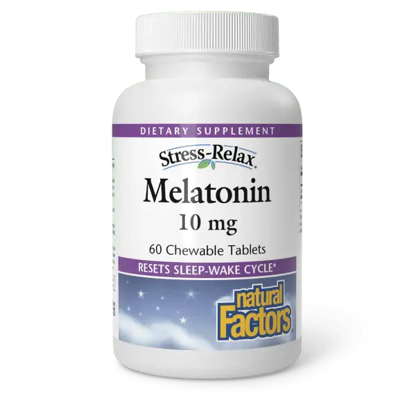 Natural Factors Melatonin 10 Mg Chewables – Fast-Acting Sleep Support, 60 Count 1